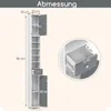 Mobile bagno alto, 20 x 20 x 180 cm, mobile bagno stretto Anteprima dell’immagine prodotto 5