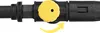 A close-up view of a black and yellow pressure washer accessory with a yellow adjustment knob and an arrow indicating rotation. Produktbild-Vorschau