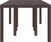 vidaXL Tavolo da giardino marrone 250 x 100 x 73 cm in poly Anteprima dell’immagine prodotto 5