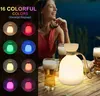 2er Tischlampe kabellos mit Fernbedienung,Tragbare LED Produktbild-Vorschau 2