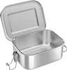 WELLGRO Edelstahl Dosen eckig - 550ml 850ml 1400ml 2400ml Produktbild-Vorschau 1