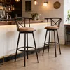 Meubles Cosy Set da 2 sgabelli da bar girevoli in stile Anteprima dell’immagine prodotto 2