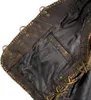 Herren Lederweste Vintage Kutte Bikerweste Motorradweste Produktbild-Vorschau 4