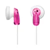 Two pink and white Sony in-ear headphones are shown against a white background. Produktbild-Vorschau