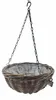 Hangekorb - D30 cm - Rattan geflochten - Hangepflanze - an Produktbild-Vorschau 2
