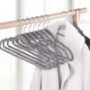 Kleiderbügel Samt grau – 10 Stück rutschfeste und Produktbild-Vorschau 5