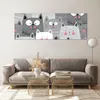 Bilder auf glas - Kittys Tiere Illustration - 140x50cm - Produktbild-Vorschau 7