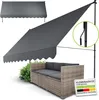 Juskys Klemmmarkise Kapstadt 400x120 cm - Höhenverstellbar, Produktbild-Vorschau 1
