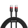 Baseus Kabel USB-C Cafule 60W 1m czarny Podgląd zdjęcia produktu 1