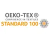 The image displays the OEKO-TEX STANDARD 100 logo and text. Produktbild-Vorschau