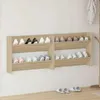 vidaXL Scarpiere da parete, 2 pezzi, rovere Sonoma, Anteprima dell’immagine prodotto 2