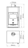 Stufa a legna Prity K2D, 11,6 kW, Anteprima dell’immagine prodotto 6