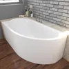Baignoire d'angle 145x85 gauche avec tablier acrylique, Voir les images du produit 1