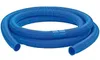 A coiled blue flexible hose on a white background. Produktbild-Vorschau