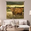 MuchoWow® Wandteppich Wandbehang Schottische Hochlandrind - Produktbild-Vorschau 5
