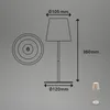 LED Tischlampe Akku Lampe Kabellos IP44 Höhenverstellbar Produktbild-Vorschau 3