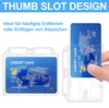 2 stabile, transparente, horizontale Kartenhalter + 2 Produktbild-Vorschau 4