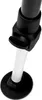 Close-up of the leg of a black and white camping chair or bed. Produktbild-Vorschau