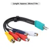 A product shot of an AV cable with multiple connectors. Anteprima dell’immagine prodotto