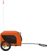 vidaXL Fahrradanhänger Hunde Orange und Schwarz Produktbild-Vorschau 5