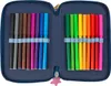 Einhorn 3 Fach Federtasche gefüllt Federmäppchen Federmappe Produktbild-Vorschau 4
