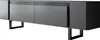 A modern, minimalist TV stand with clean lines and a matte finish. Voir les images du produit