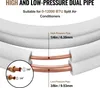 SucceBuy 7620 mm Mini-Split-Leitungssatz, 6,4 mm und 9,5 mm Produktbild-Vorschau 3
