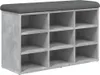 A shoe bench with multiple compartments and a padded top. Náhľad obrázku produktu