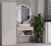 Mobile bagno BDW, cesto portabiancheria, 4 ante Anteprima dell’immagine prodotto 4