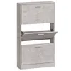 vidaXL Szafka na buty betonowa szara 59x17x108 cm materiał Podgląd zdjęcia produktu 10