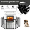 TRMLBE Kaminschutzgitter Schwarz 300cm,5‑teilig Produktbild-Vorschau 4