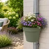 Benza Regenrohr Blumentopf Grün – 3er-Set – Ø 23,5 x 21 cm Produktbild-Vorschau 2
