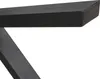 MODFU Table À Manger Avec Piètement Croisé Noir, Plateau Voir les images du produit 5