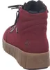 A single red boot is shown from the back, isolated on a white background. Produktbild-Vorschau