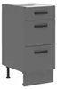 Küche NESSA Unterschrank 40 cm Anthrazit Küchenzeile Produktbild-Vorschau 1