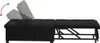 A black sofa bed shown from the side, with the backrest in multiple positions to demonstrate its adjustability. Náhľad obrázku produktu