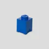 A blue LEGO storage brick is shown against a plain light gray background. Produktbild-Vorschau