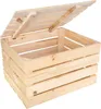 An open wooden crate with a hinged lid, shown against a white background. Náhľad obrázku produktu
