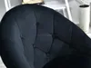 Křeslo na kolečkách DERIAN - černé 1 / chrom Náhled obrázku produktu 11