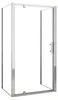 Duschspa U-Form Duschkabine 80x80x80cm H.185cm Drehtür 5mm Produktbild-Vorschau 1