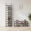 Relaxdays Schuhregal, 10 Ebenen, Stecksystem, HBT: Produktbild-Vorschau 3