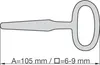 BASI - Vierkantschlüssel - 105 mm - Außen-Vierkant von 6-9 Produktbild-Vorschau 2