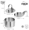 STONELINE® Anelli da dessert tondi set da 8 pezzi | acciaio Anteprima dell’immagine prodotto 3