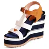 topschuhe24 2108 Keilabsatz Sandaletten Riemchen Sandalen, Produktbild-Vorschau 3