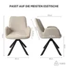 Chaises de salle à manger HOMAVO (lot de 6) | Chaises de Voir les images du produit 3