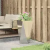 vidaXL Pflanzkübel Silber 40 x 40 x 75 cm Verzinkter Stahl Produktbild-Vorschau 4