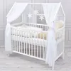 Baby-Delux Hausbett Kinderbett Gitterbett weiß 60x120 Produktbild-Vorschau 1