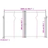 vidaXL Seitenmarkise Ausziehbar Anthrazit 200x1000 cm Produktbild-Vorschau 12