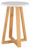 Tendance Schemel weiß braun 30 cm x 30 cm x 43 cm Produktbild-Vorschau 10