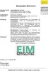 A document with text and logos, likely a certificate or report. Produktbild-Vorschau
